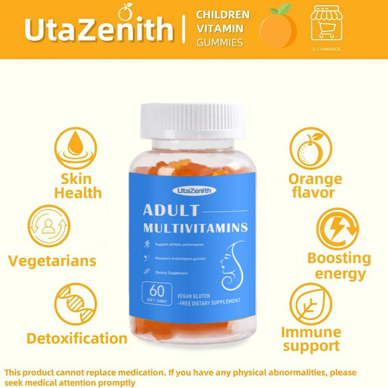 UtaZenith Vitamin C Gummies, Delicious Berry Flavor Chewables