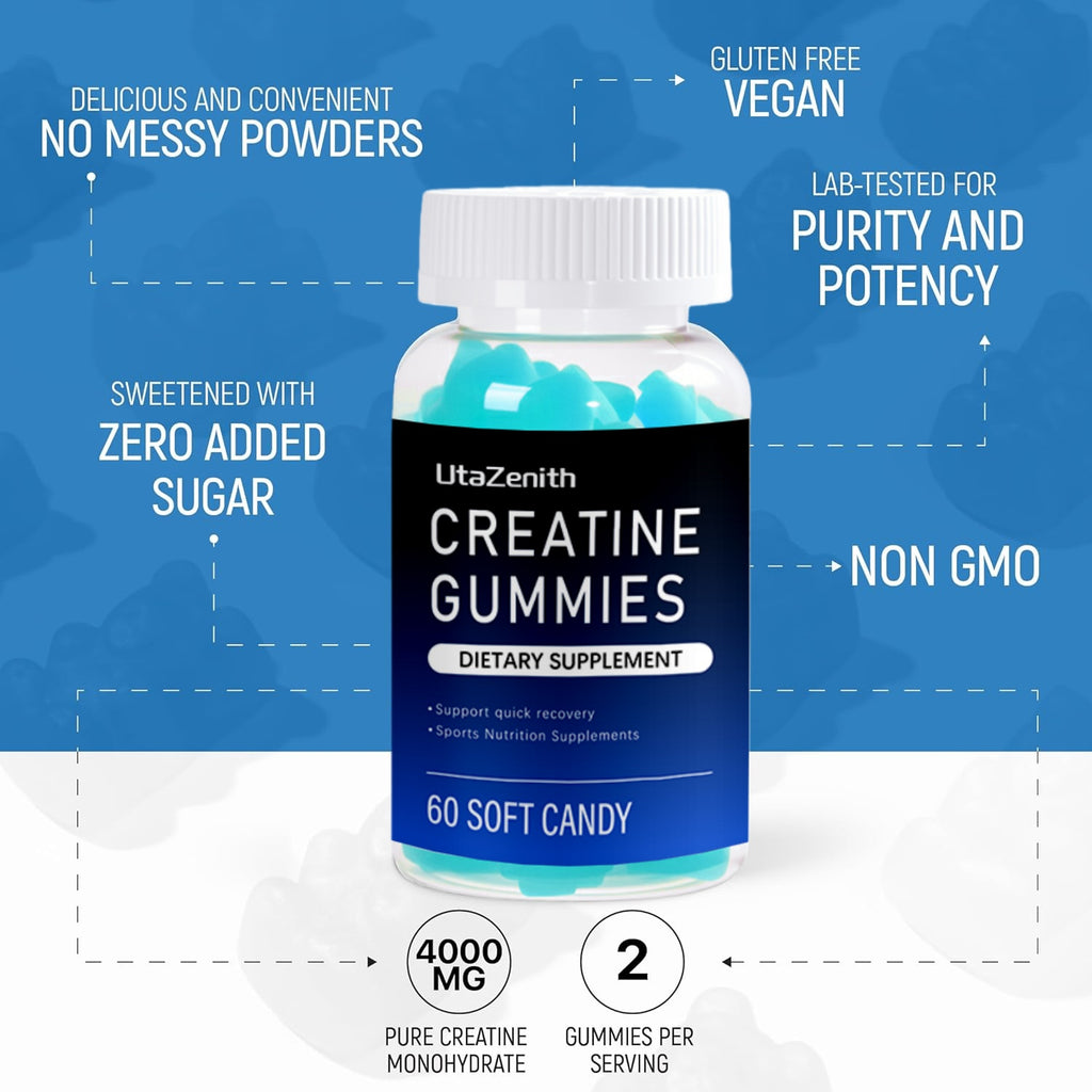 UtaZenith Creatine Gummies for Healthy Aging & Mobility