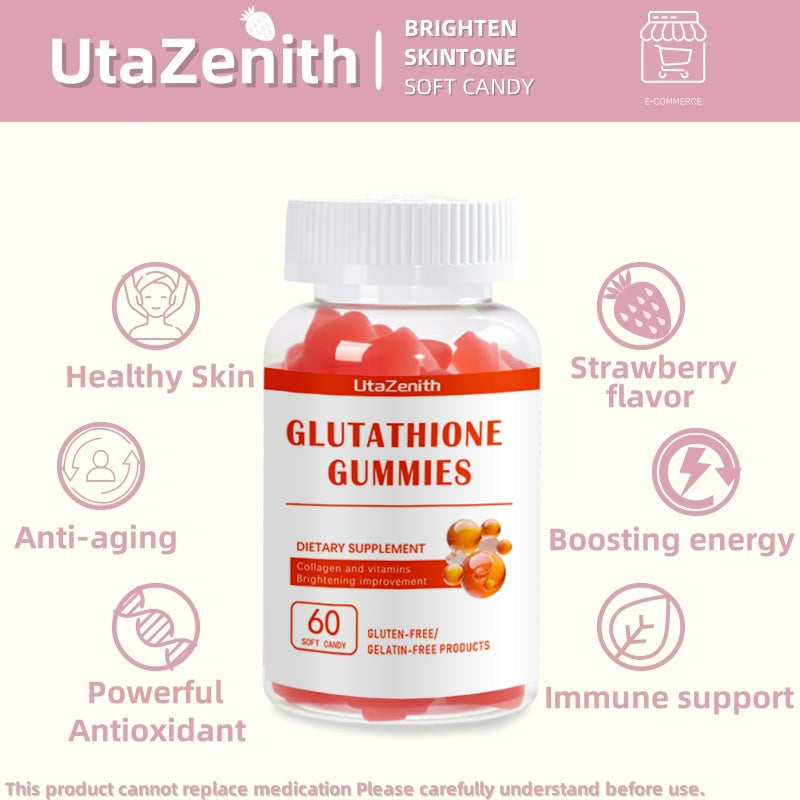 UtaZenith Glutathione & Vitamin C Gummies for Enhanced Skin