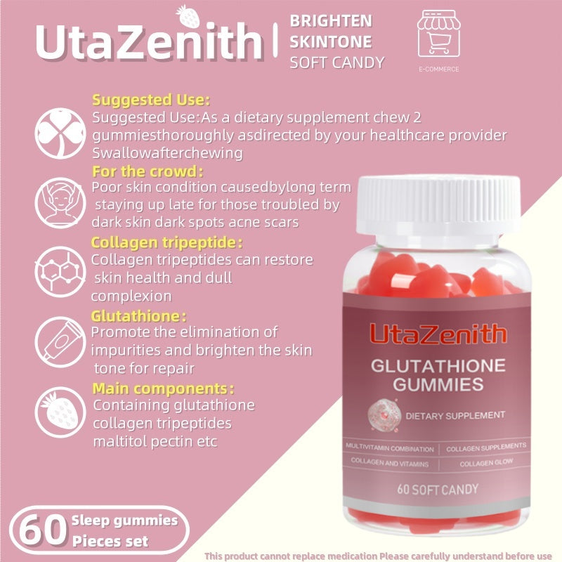 UtaZenith Glutathione Gummies for Daily Wellness & Skin Care