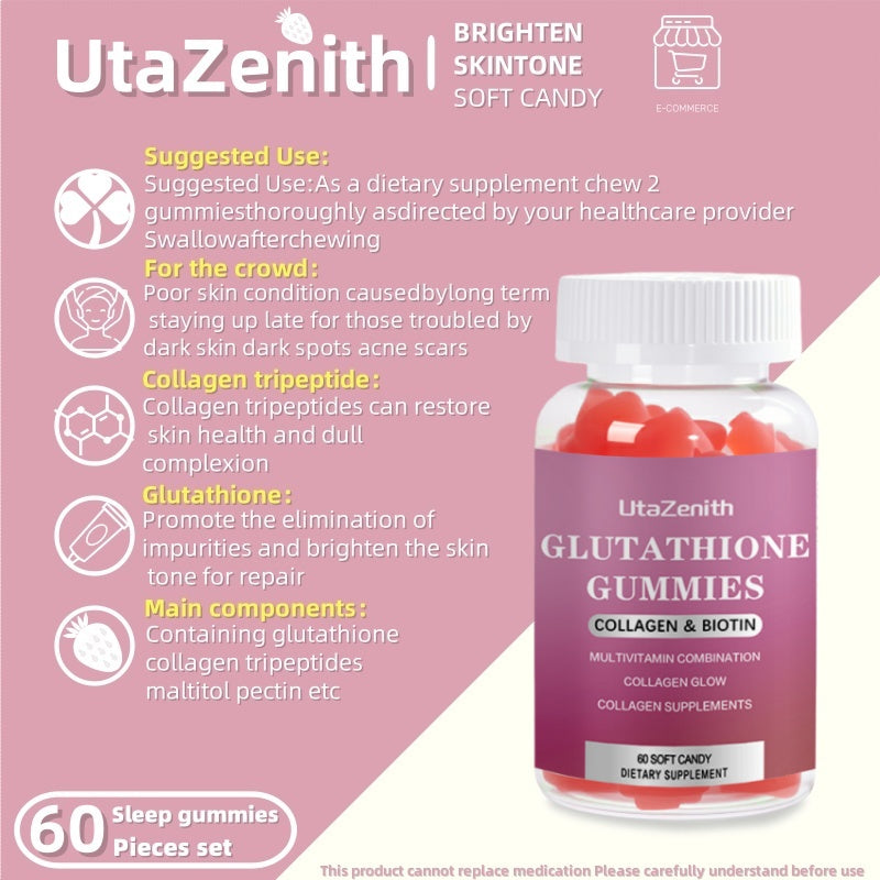 UtaZenith Glutathione for Skin Health, Daily Antioxidant Support