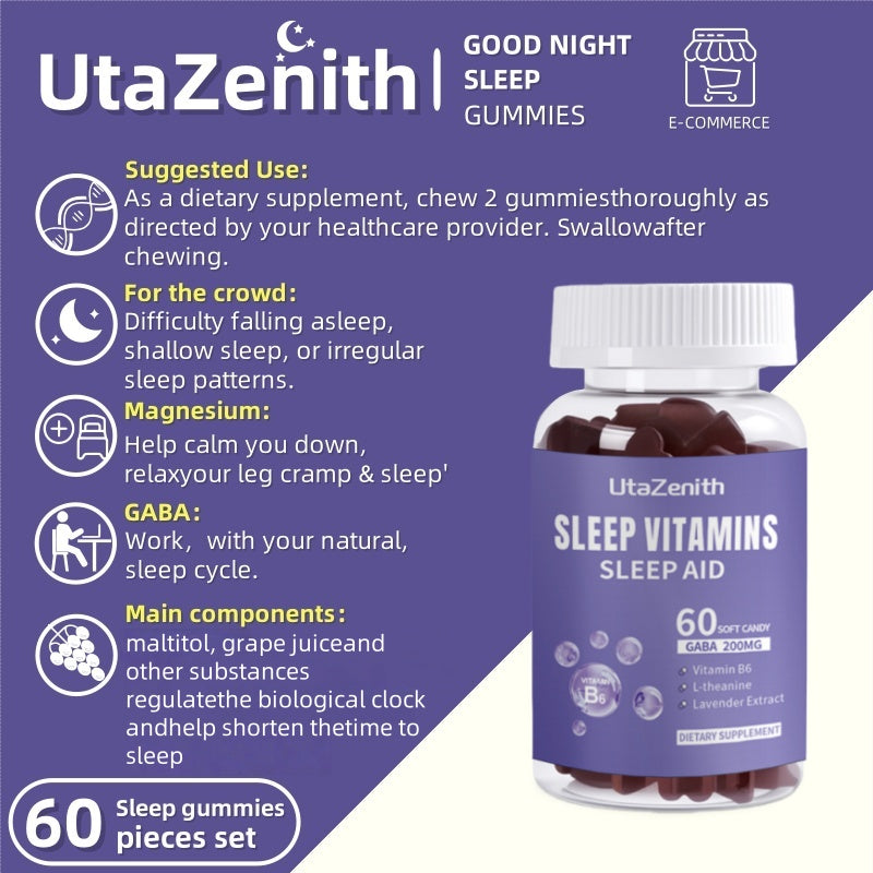 UtaZenith GABA Gummies to Relax Mind for Deep Sleep