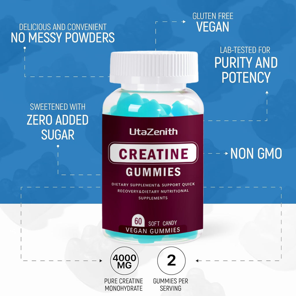 UtaZenith Convenient Creatine Gummies for Consistent Results