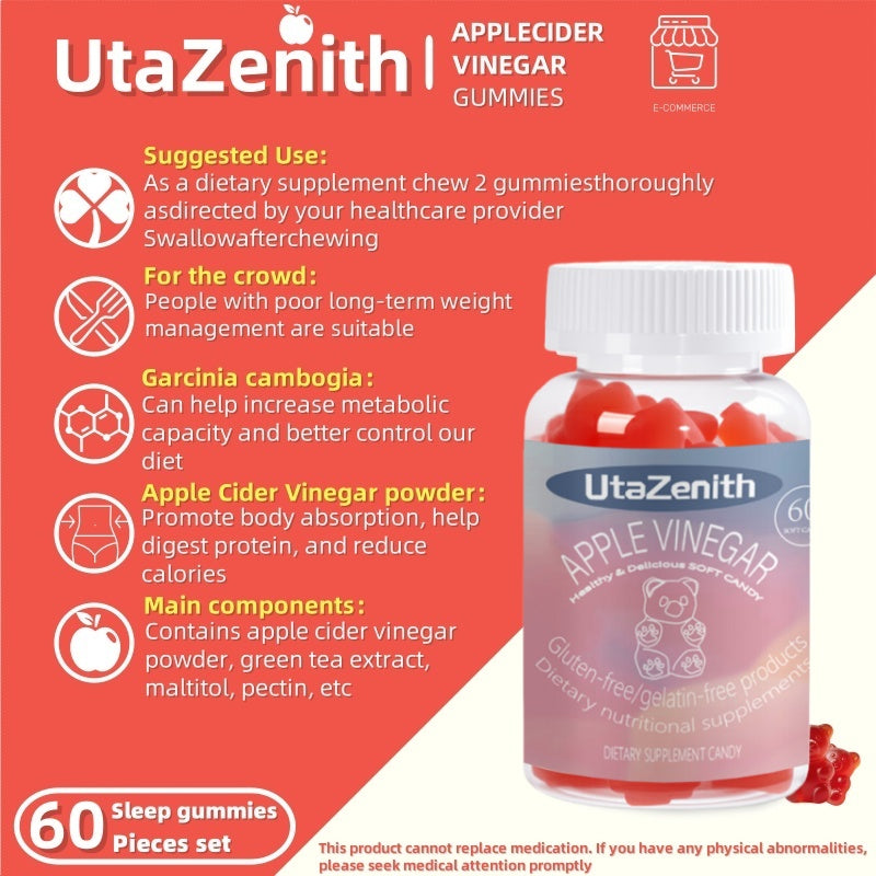 UtaZenith Premium Fat Burner ACV Gummies for Effective Weight Loss