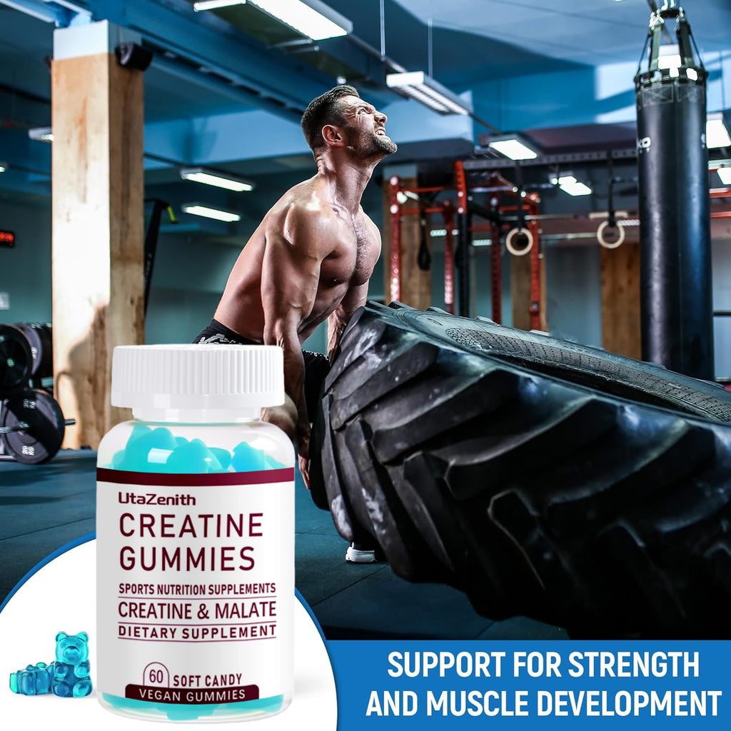 UtaZenith Endurance Support Creatine Gummies for Athletes