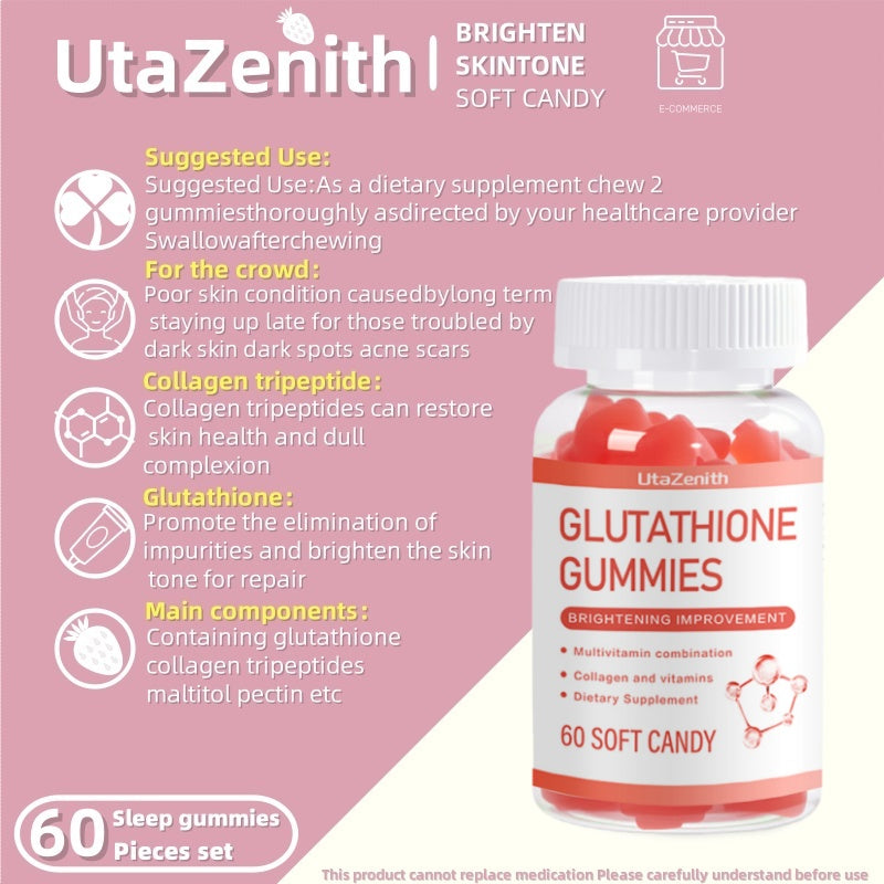 UtaZenith Glutathione Gummy, Your Daily Skin Brightening Treat