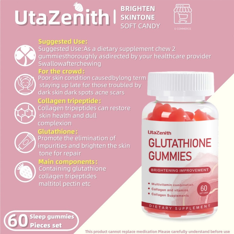 UtaZenith Glutathione with NAC Gummies, Superior Cellular Antioxidant