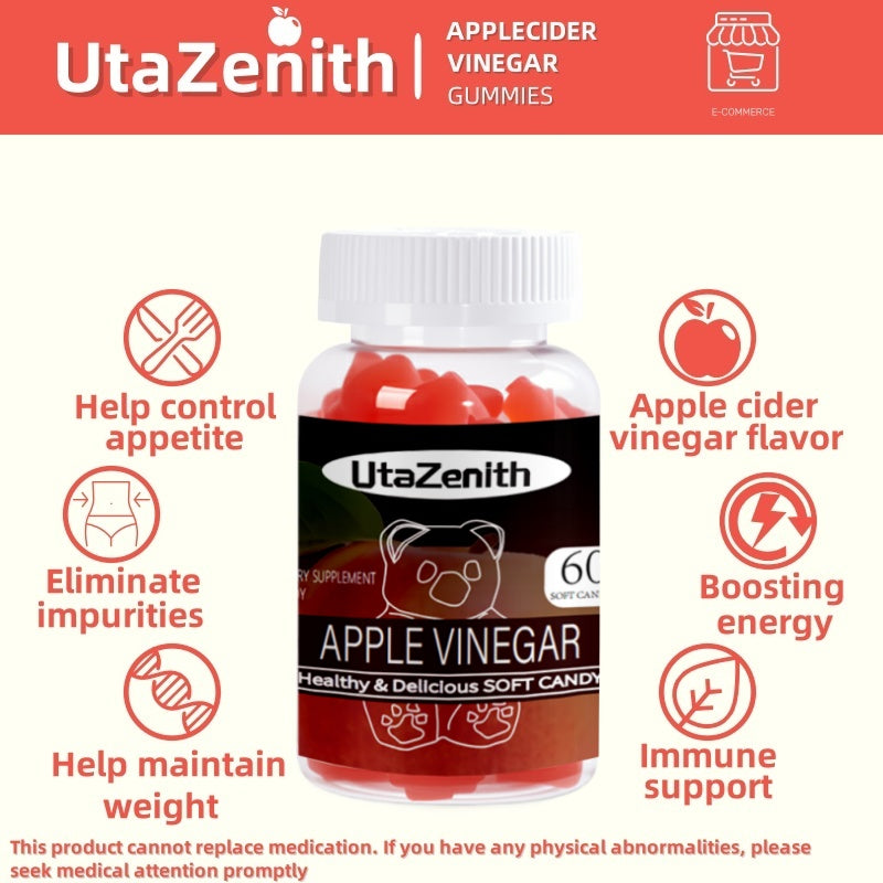 UtaZenith KetoSlim Apple Cider Vinegar Gummies for WLoss Goals