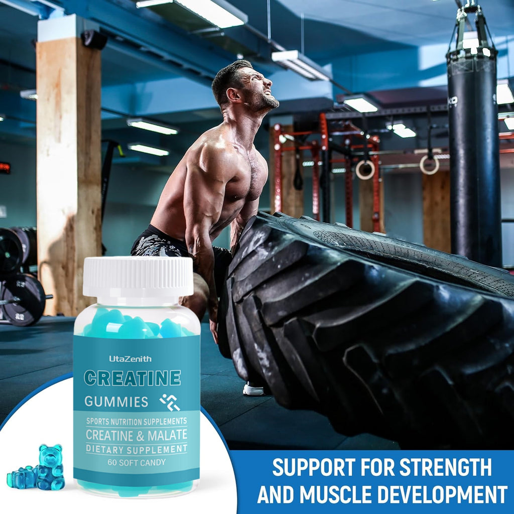 UtaZenith Fast-Absorbing Creatine Gummies for Muscle Recovery