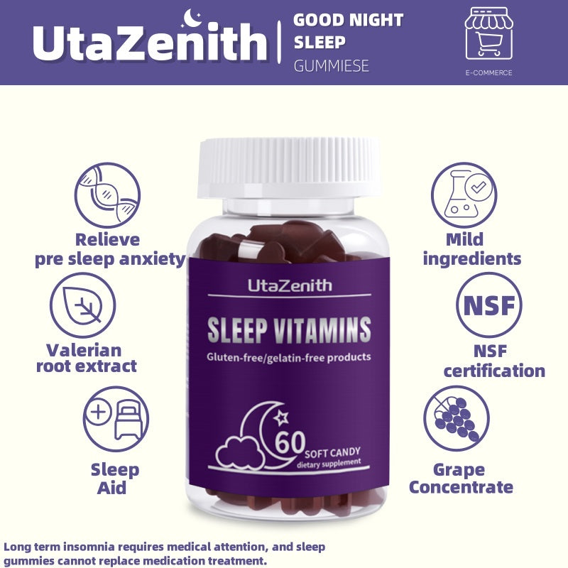 UtaZenith Melatonin Gummies for Adults with Sleep Issues