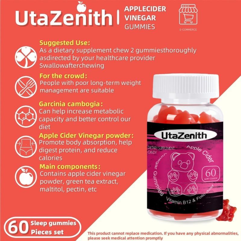 UtaZenith Tasty ACV Gummies for Natural Slimming & Health
