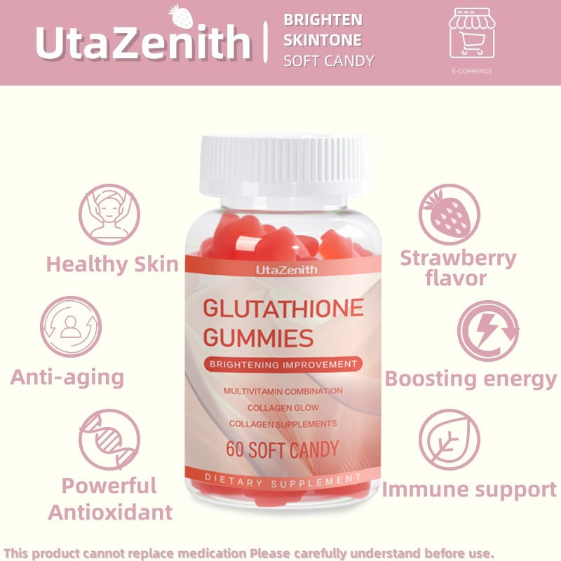 UtaZenith NAC Glutathione Gummies for Skin Detox & Clarity