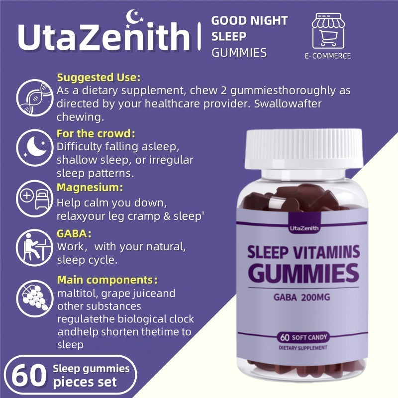 UtaZenith Extra Strength Sleep Gummies for Severe Sleepless