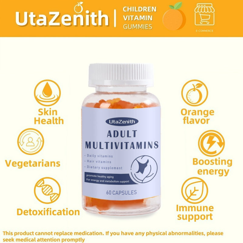 UtaZenith Vitamin C & Collagen Gummies for Youthful Skin