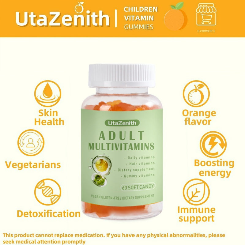 UtaZenith Vitamin C & D3 Gummies for Year-Round Immunity