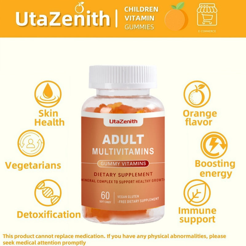 UtaZenith Vitamin C Complex Gummies for Energy & Vitality