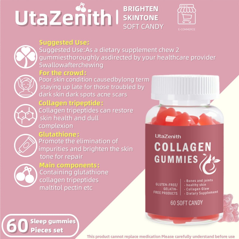 UtaZenith Collagen Hydrolysé Gummies for Joint and Bone Support