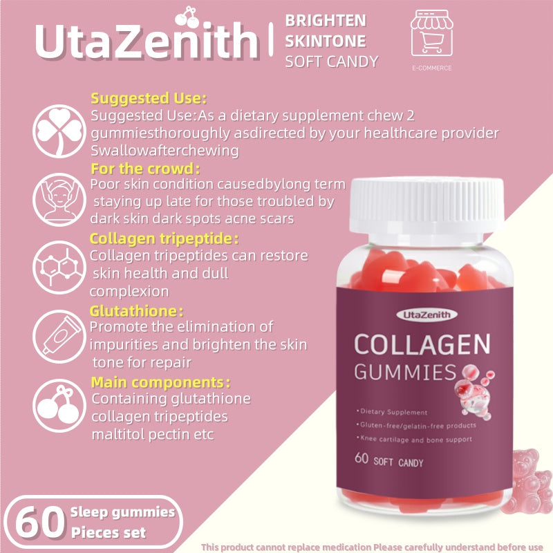 UtaZenith High Strength Collagen Gummies with Visible Results in Weeks